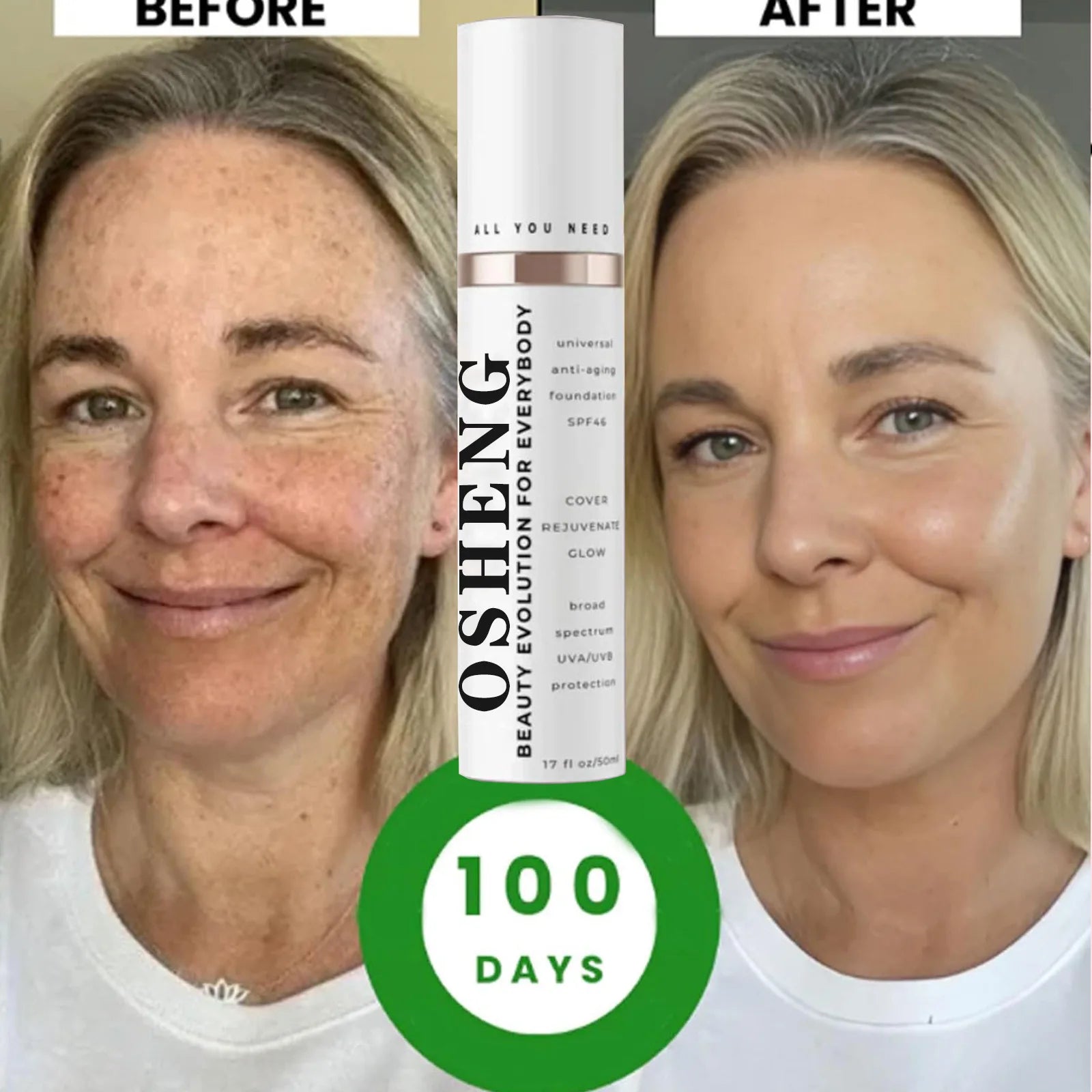 Evonex Age Defying Liquid Foundation Hydrating Light Smooth Cream with Moisturizer Brightening Matte Effects Concealer Skin Care