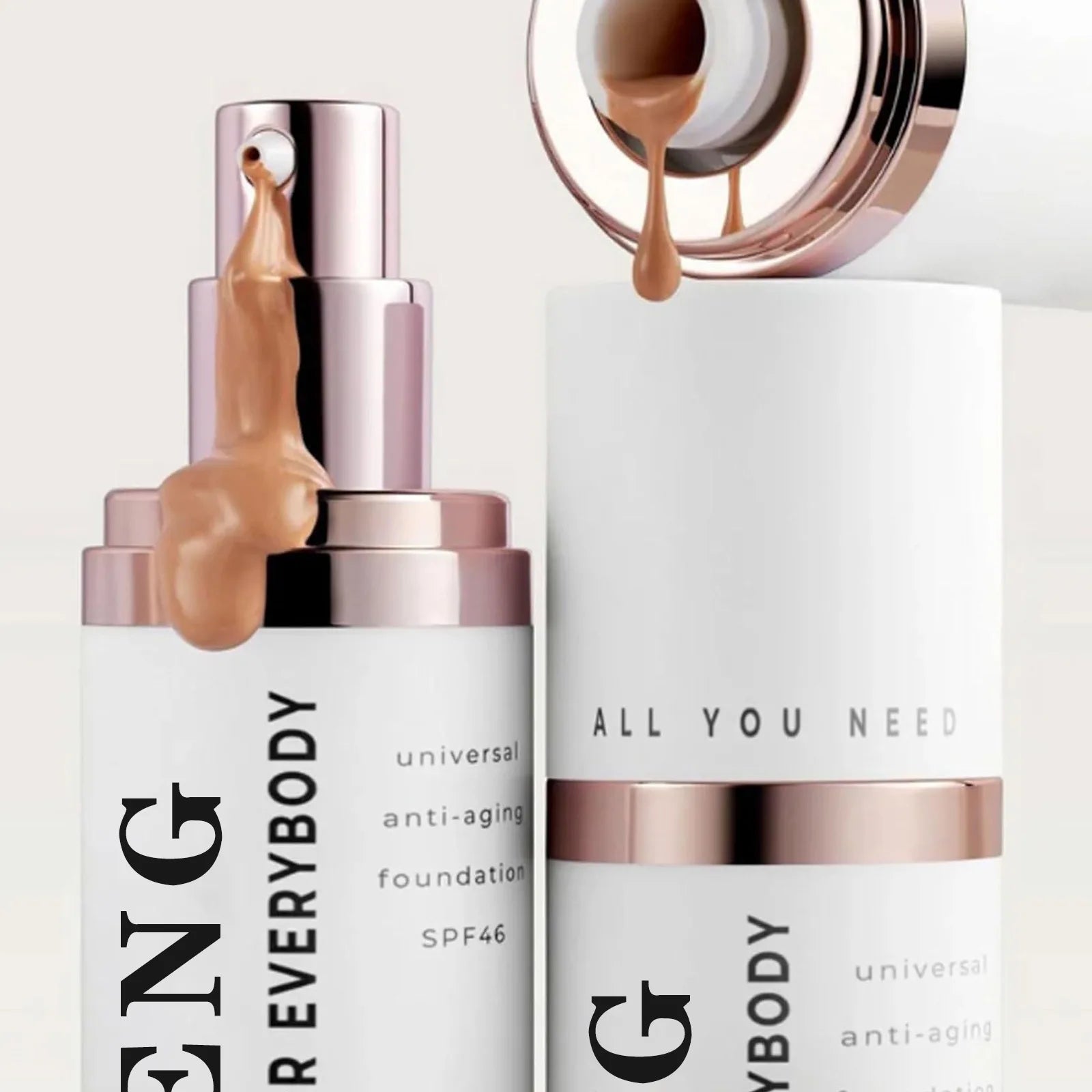 Evonex Age Defying Liquid Foundation Hydrating Light Smooth Cream with Moisturizer Brightening Matte Effects Concealer Skin Care